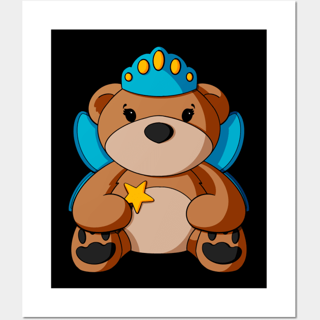 Fairy Teddy Bear Wall Art by Alisha Ober Designs